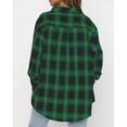 thumbnail image 4 of Camisas Casuales Tops, Camisas A Cuadros De Manga Larga Con Solapa Amigable Con La Piel Para Mujer Para La Escuela Para Ir De Compras ANGGREK Otros, 4 of 6