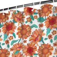 thumbnail image 3 of Country Farmhouse Boho Sunflower Shower Curtain 72x72 Inches, Yellow Wildflower Floral Bee Butterfly Design, Quick-Dry Polyester with Hooks for Bathroom Decor, 3 of 5