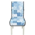 thumbnail image 7 of TSOVTHRID Floral Patchwork Blue Print Quilted Dining Chair Slipcovers Stretchy Comfortable Chair Covers with Detachable Strap Seat Cushion Covers for Kitchen, Set of 4, 7 of 7