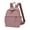 Pink, variant on Pink Pink Nylon Small Commuter Backpack Daypack For Travel Daily Use 11X9X4.3 Inch