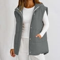 ROHUUQUE Women's Puffer Vest Sleeveless Hooded Zip Up with Pockets ...