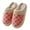 Orange, variant on SEMPAI Women's Lattice Cute Plush Warm Home Furnishing Indoor Fashionable Slippers Pink US Size:5.5