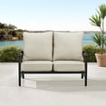 thumbnail image 2 of Black Aluminum Deep Seating Deep Seating Loveseat with Cushion with Cushions, 2 of 6