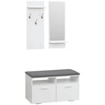 thumbnail image 1 of HOMCOM 3-in-1 Hall Tree Entryway Organizer Shoe Cabinet Bench Coat Rack, 1 of 10