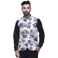 thumbnail image 1 of Atasi Abstract Printed Wedding Jackets For Men Nehru Jacket Waist Coat For Festive Season-XX-Large, 1 of 6