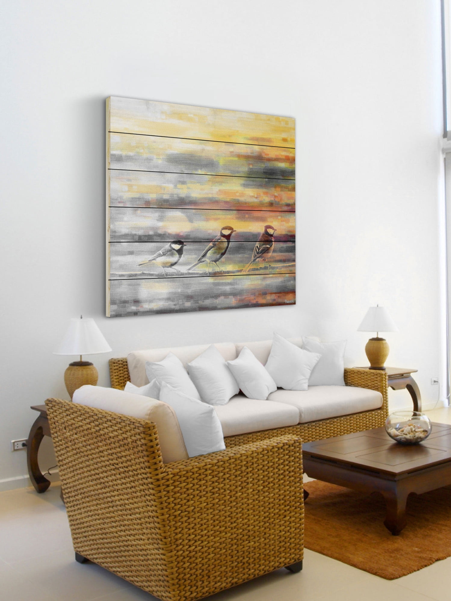 Parvez Taj Pitkin Art Print on White Pine Wood