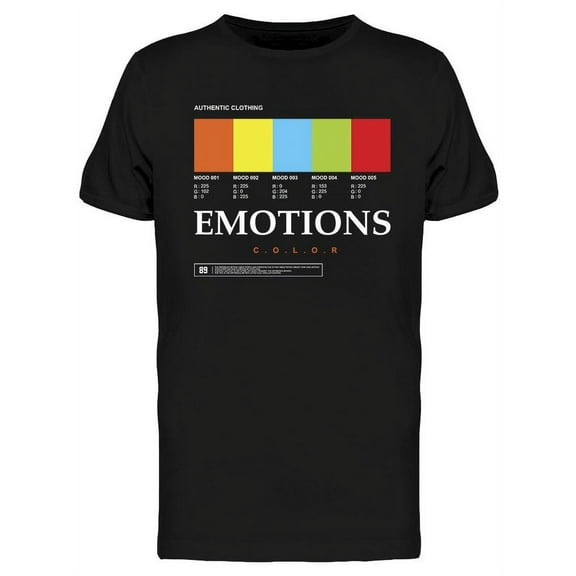 Emotions Color T-Shirt Men -Image by Shutterstock, Male Large