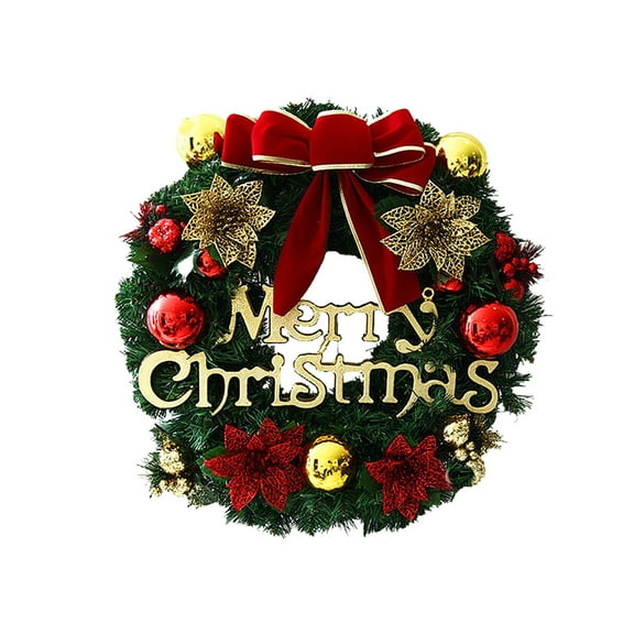 WEGFTDUOP Christmas Wreath Christmas Decorations Christmas Tree Wreath Hanging Decorations Scene Arrangement Door Hanging Christmas Decoration Wreaths