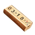 thumbnail image 3 of Gymnture DIY Wooden Calendar Decor Creative Desktop Manual Calendar Chic DIY Table Perpetual Calendar Decoration Vintage Date Display Adornment for Home Office Classroom (Large Size), 3 of 10