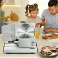 thumbnail image 5 of CUSIMAX Dual-Blade Electric Meat Slicer,8.7" Removable Blades,Adjustable Thickness, Detachable, for Meat, Cheese, Bread, 5 of 5