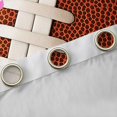 thumbnail image 4 of Erosebridal Teens Colorful Sprinkles Sport Football Blackout Curtains Set of 2 (52x84 Each),Sport Theme Pink Ice Cream Drip Window Curtains for Kids,Ultra Soft Home Decor, 4 of 6