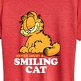 thumbnail image 3 of Garfield - Never Trust Smiling Cat - Women's Short Sleeve Graphic T-Shirt, 3 of 5