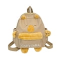 thumbnail image 3 of Mochila de peluche de capibara, gran capacidad, informal, ligera, para la universidad. Oreja amarilla, 3 of 9