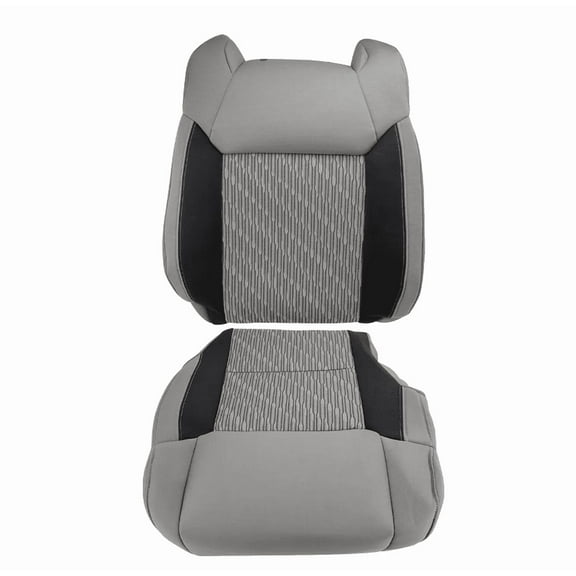 2014-2021 Toyota Tundra Passenger Seat Cover Replacement - Graphite Gray & Black Cloth (Bottom & Top, No Foam)