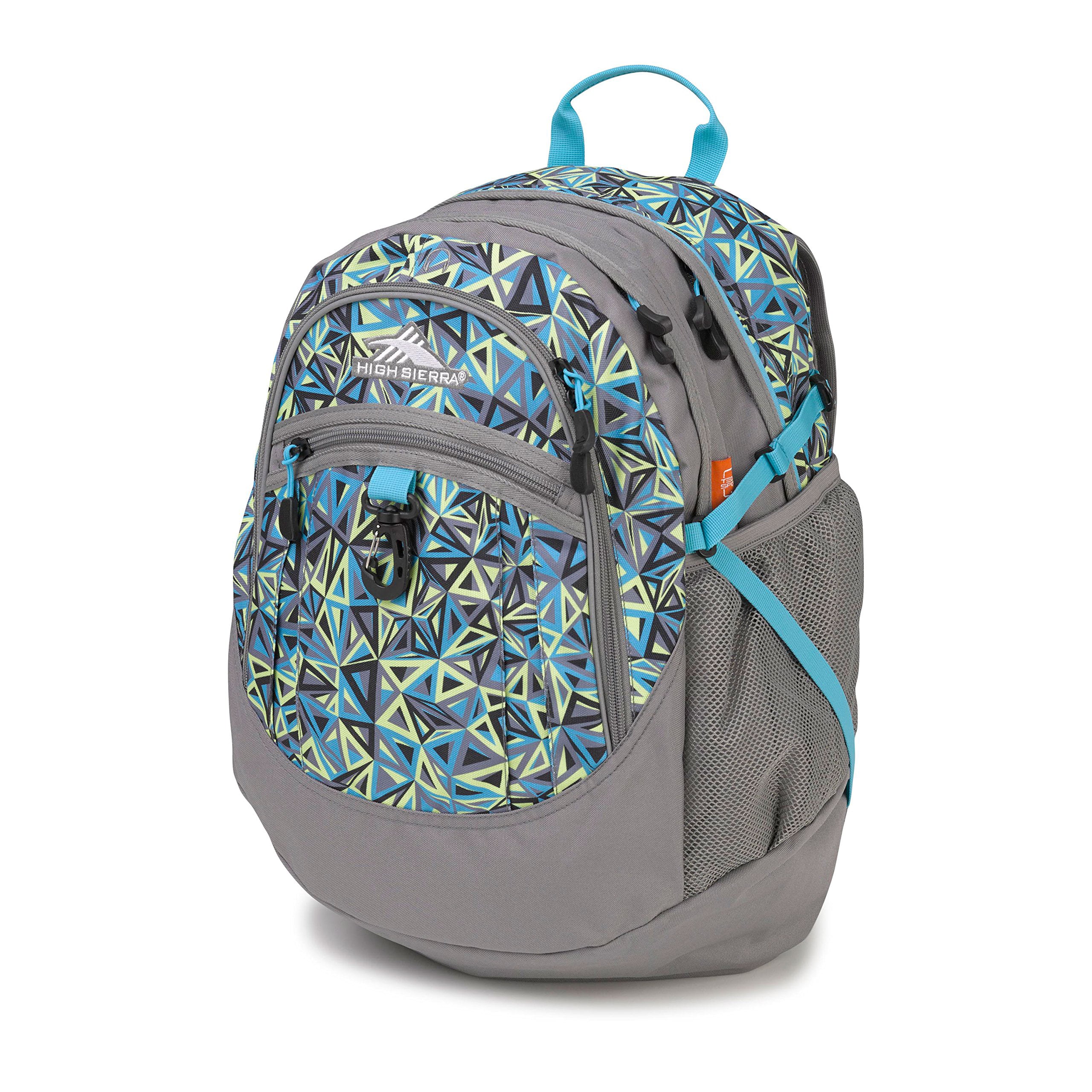 Electric Geo//Charcoal//Tropic Teal High Sierra Fatboy Backpack 19.5 x 13 x 7-Inch