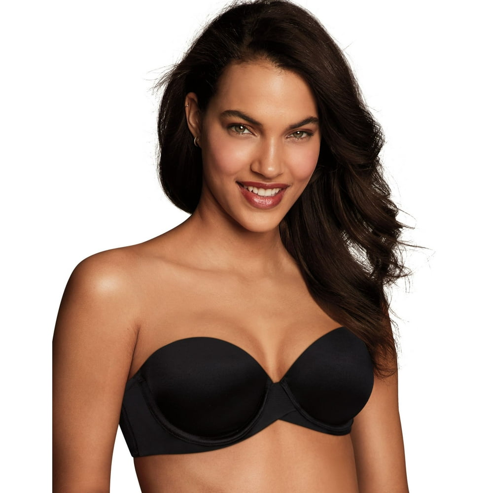 Maidenform Maidenform Womens Love the Lift Push Up and In Strapless Bra, 34A, Black Walmart