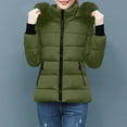 thumbnail image 7 of Arnsht Womens Winter Coats Quilted Thicken Warm Puffer Ski Jacket Faux Furry Lined Hooded Waterproof Outdoor Comfy Down Jackets Green S, 7 of 7