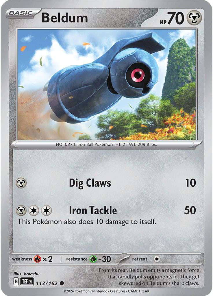 heavy baton pokemon card - 151/162 (TEF) Uncommon Pokemon Scarlet & Violet Temporal