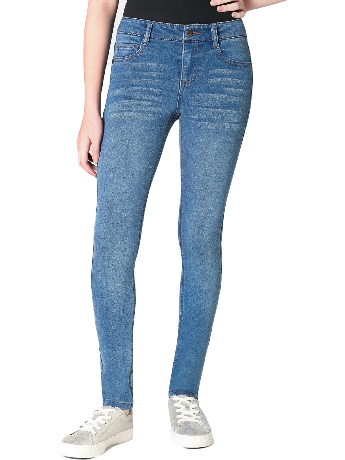 Tinseltown Juniors Raw Hem Mom Jeans 