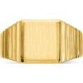 thumbnail image 5 of 14K Yellow Gold 10.0X8.5mm Open Back Men's Signet Ring (Size 10) Made In United States ch166, 5 of 6