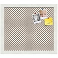 thumbnail image 2 of PinPix 15x13 Custom Cork Bulletin Board Brown Polka Dot Poster Board Has a Fabric Style Canvas Finish, Framed in Brown Polka Dot, by ArtToFrames (PinPix-501), 2 of 6