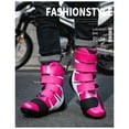 thumbnail image 6 of Men's and women's all-season motorcycle riding boots and motorcycle shoes,Pink,44, 6 of 23