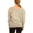 thumbnail image 3 of Elevenparis Womens Man Holding Flower Sweatshirt, Grey, Medium, 3 of 5