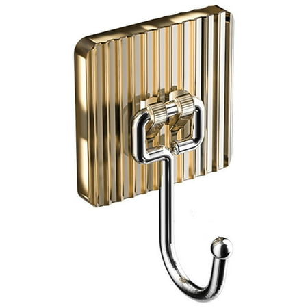 

1/5Pcs Hanging Hook Punch Free Self-adhesive Stainless Steel Bathroom Wall Towel Clothes Storage Hook Daily Use