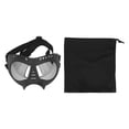 thumbnail image 1 of Gafas de sol para perros con protección UV, gafas para mascotas, protección contra el desgaste de los ojos, gafas de sol para perros medianos y grandes, montura negra, lentes plateadas, 1 of 14