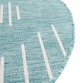 thumbnail image 5 of Unique Loom Outdoor Modern Collection Area Rug - Tambor (3' 3" Round Light Aqua/Ivory), 5 of 6
