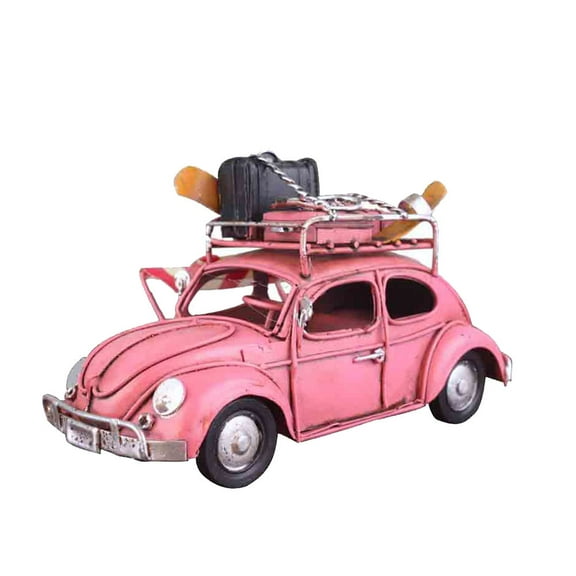 Zehuanyu Beetle Car Model Car Lover Vintage Car Model 15*7*8 Pink