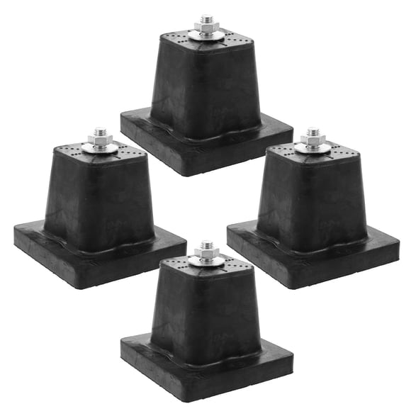 GAXIRE 4Pcs Condenser Rubber Base for Outdoor Installation with Noise Reduction and Anti-Vibration