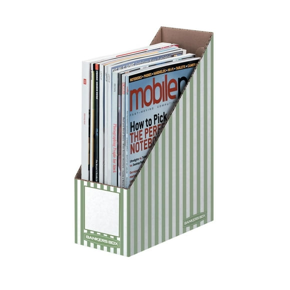Bankers Box Décor Magazine File - 2 pack, Ideal for home or office use
