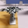 thumbnail image 3 of Russian SU-35 Fighter with Stand Plane Stand Diecast Plane Model Alloy Diecast for Room Table Decor, 3 of 9