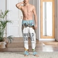 thumbnail image 2 of Kdxio World Travel Pattern Men's Pajama Pants, Elastic Waist with Drawstring and Pockets, Comfortable Loungewear-X-Large, 2 of 6