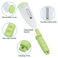 thumbnail image 3 of Multifunctional Vegetable Fruit Skin Peeler for Kitchen with Storage Container, Non-Slip Handle (Green), 3 of 5