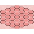 thumbnail image 1 of Ahgly Tapis Rectangulaire Rouge Lavable en Machine, 8 Pieds x 10 Pieds, 1 of 7