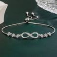 thumbnail image 2 of Granddaughter Infinity Heart Bracelet, Granddaughter Bracelet, Jewelry with Message Card and Box Meaning, Graduation Gift, Christmas Birthday Gifts, Bracelets For Her from Grandma Grandpa, 2 of 7