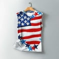 thumbnail image 5 of Frostluinai Red White Blue Women's Tanks Sleevelss 4th of July Tank Tops Crwe Neck USA Flag Shirts Plus Size Lightweight Summer Tanks, 5 of 5