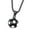 Black no chain, variant on Unisex Stainless Steel Hip Hop Cool Simulation Stereoscopic Creative Sports Soccer Pendant Necklace Europe and America Style Gold Free Chain