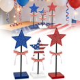 thumbnail image 1 of Tray Decor Wooden Star Set 3 Pcs Memorial Day Table Decorations Rustic Patriotic Tabletop Home Decor Decorations For Home, 1 of 9