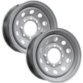 thumbnail image 1 of eCustomrim 2-Pack Heavy Duty Equipment Trailer Rims Wheels 16". 16X6 8 Lug Silver Modular, 1 of 4