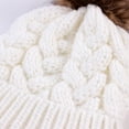 thumbnail image 3 of URMAGIC 2PCS Parent-Child Hat,Mother & Daughter/Son Winter Warm Knit Hat with Pom Pom, 3 of 4