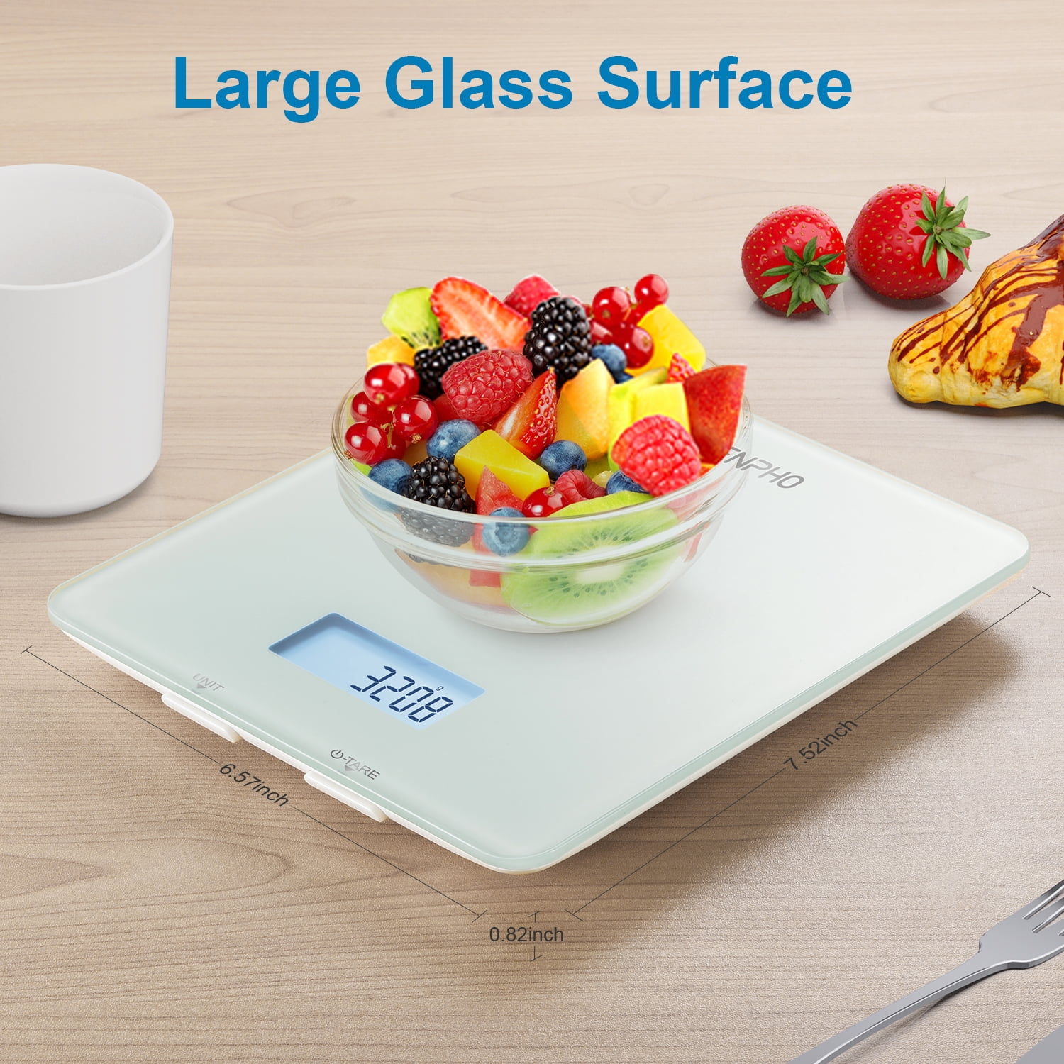 RENPHO Bluetooth Food Scale with App, White photo 5