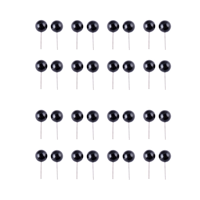 200 piezas DIY agujas estilo muñecas ojos juguetes de peluche ojos animales muñeca ojos accesorios para arte artesanía juguetes suministros (6 mm)
