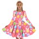 thumbnail image 5 of Vestidos de Manga Larga de las Niñas Tamaño 7-8 Elástico Twirly Patinador Escuela Vestido de Recital Una Línea Cuello Redondo, 5 of 7