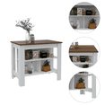 thumbnail image 5 of FM FURNITURE  Ottawa 2 Piece Kitchen Set, Brooklyn Kitchen Island and Virginia Storage Cabinet White/Onyx, 5 of 18