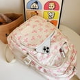 thumbnail image 5 of HUISZJ 3pcs School Backpack, Trendy School Backpack Set, Primary Secondary College Teenage Backpack for Work Travel School (Pink), 5 of 8