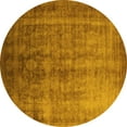 thumbnail image 1 of Ahgly Company Indoor Round Oriental Yellow Industrial Area Rugs, 3' Round, 1 of 4