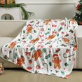 thumbnail image 4 of 50 x 60 Inches Red Gingerbread Christmas Throw Blanket Cute Soft Warm Lightweight Blanket for Sofa Bed Gift Decor, 4 of 6